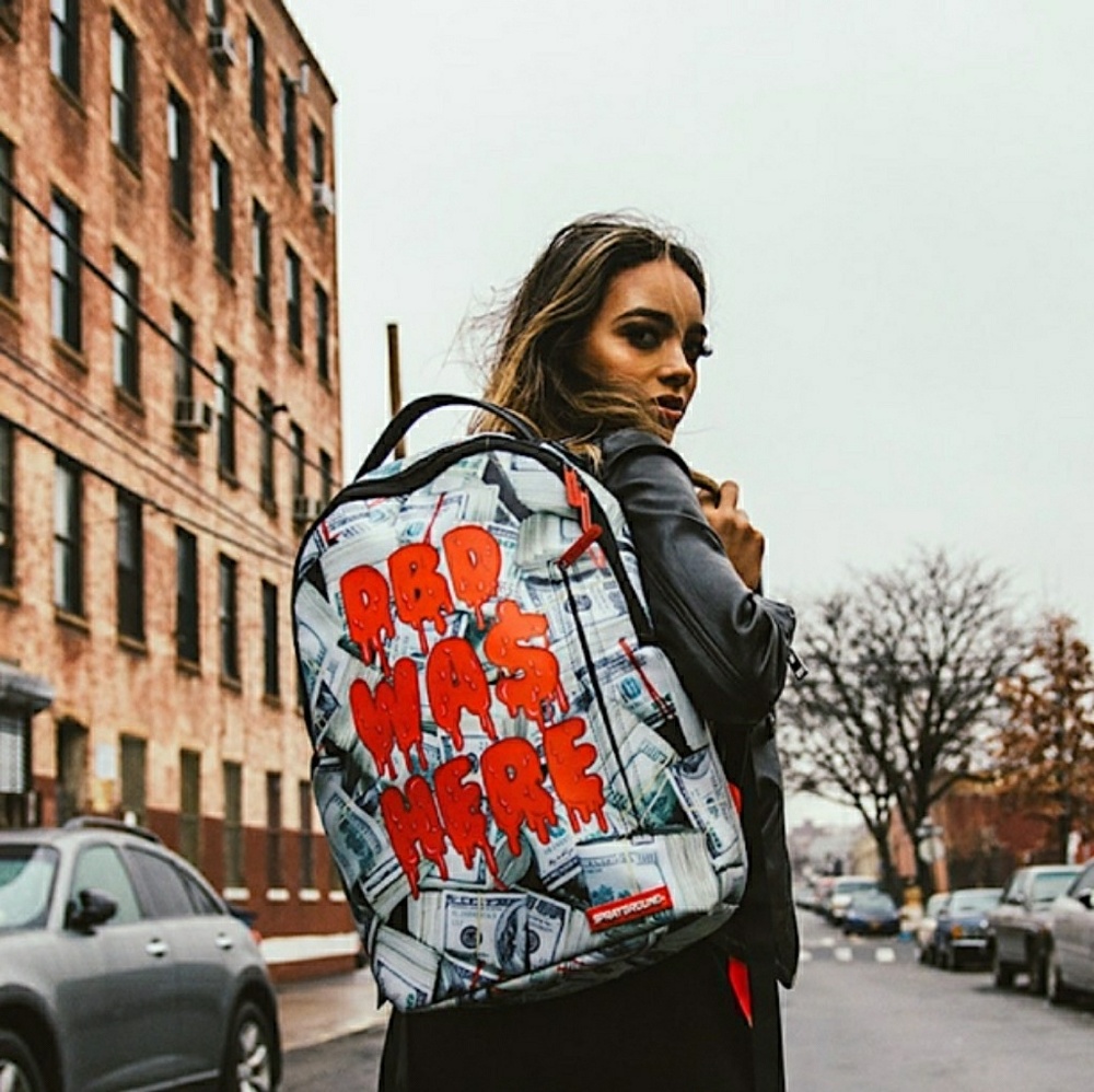 1/50 Sprayground bag. dbd was here money bands